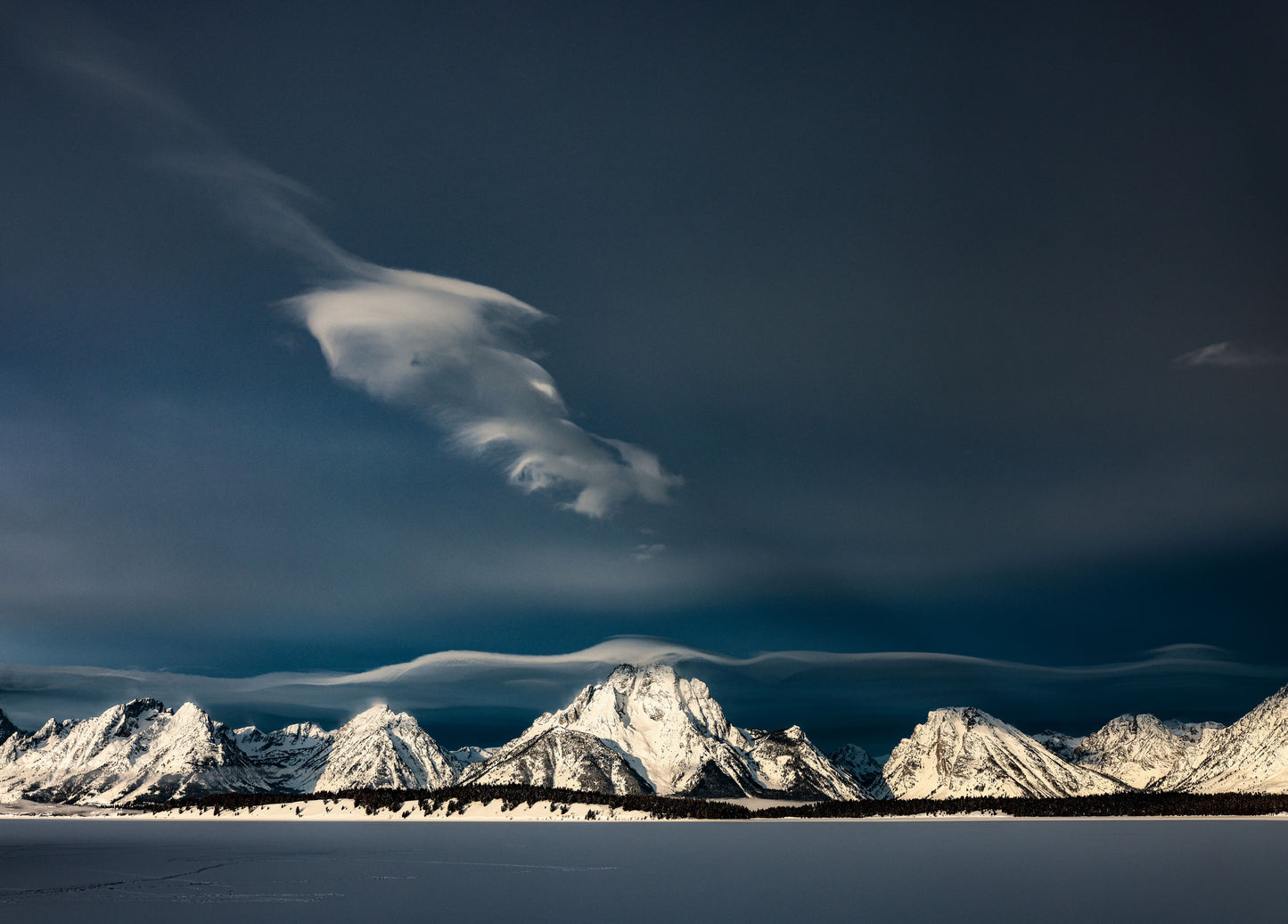 Rolling Clouds over Mount Moran