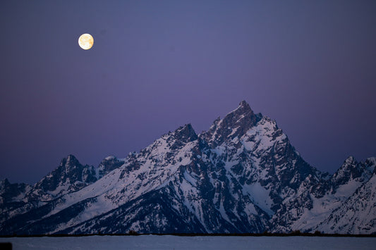 Full Moon Over the Tetons