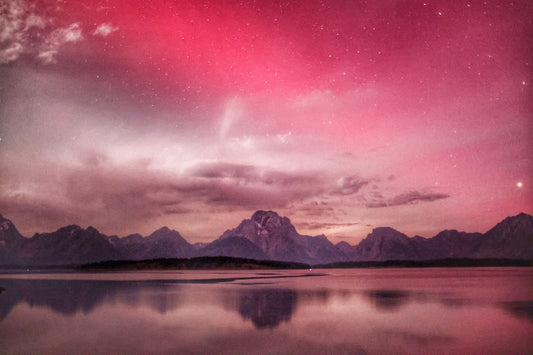 Northern Lights over the Teton Range